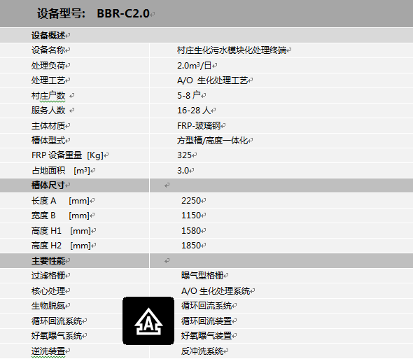 A/O小型净化槽