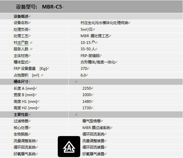 MBR净化槽